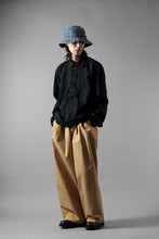 画像をギャラリービューアに読み込む, FULLCOUNT 4097-1 US Army Black Black Denim Pullover Shirt (Black)