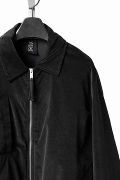 Load image into Gallery viewer, thom/krom TRUCKER JACKET / VELVET STRETCH (BLACK)