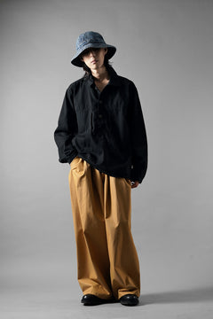 画像をギャラリービューアに読み込む, FULLCOUNT 4097-1 US Army Black Black Denim Pullover Shirt (Black)