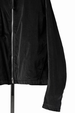 Load image into Gallery viewer, thom/krom TRUCKER JACKET / VELVET STRETCH (BLACK)