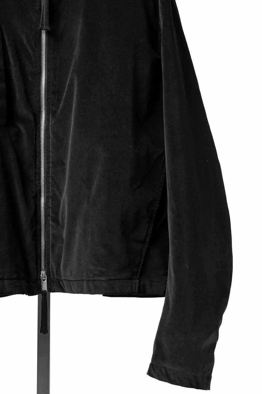 Load image into Gallery viewer, thom/krom TRUCKER JACKET / VELVET STRETCH (BLACK)