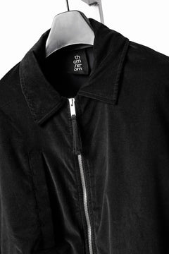 Load image into Gallery viewer, thom/krom TRUCKER JACKET / VELVET STRETCH (BLACK)