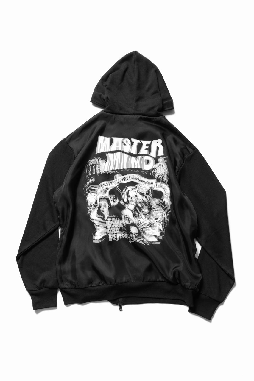 Load image into Gallery viewer, mastermind JAPAN x TRIPPY MIKIO ART ZIP PARKA ROCK STARS (BLACK)