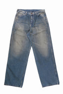 FULLCOUNT Wabash Work Pants / Slab Twill Selvedge (INDIGO BLUE / VINTAGE FADED)