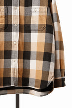 Load image into Gallery viewer, FULLCOUNT FLANNEL WORK SHIRT / ORIGINAL COTTON CHECK (BEIGE)