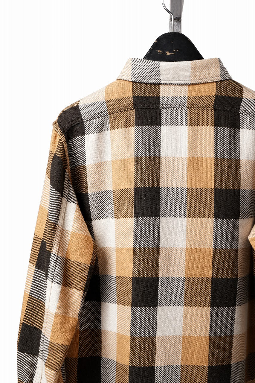 Load image into Gallery viewer, FULLCOUNT FLANNEL WORK SHIRT / ORIGINAL COTTON CHECK (BEIGE)