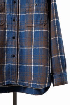 Load image into Gallery viewer, FULLCOUNT FLANNEL WORK SHIRT / ORIGINAL COTTON CHECK (BLUE)