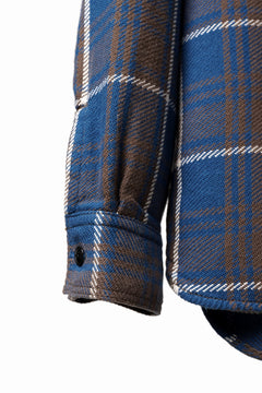Load image into Gallery viewer, FULLCOUNT FLANNEL WORK SHIRT / ORIGINAL COTTON CHECK (BLUE)