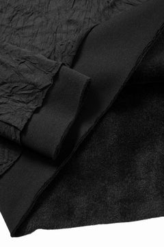 画像をギャラリービューアに読み込む, A.F ARTEFACT INTERNAL LAYERED TOP / BomberHEAT × CRUMPLE JERSEY (BLACK x BLACK)