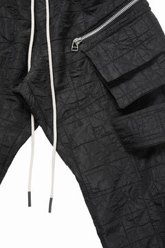 画像をギャラリービューアに読み込む, A.F ARTEFACT BELTED DETAIL JOGGER 2.0 / DECORATIVE LATTICE PATTERN (BLACK)