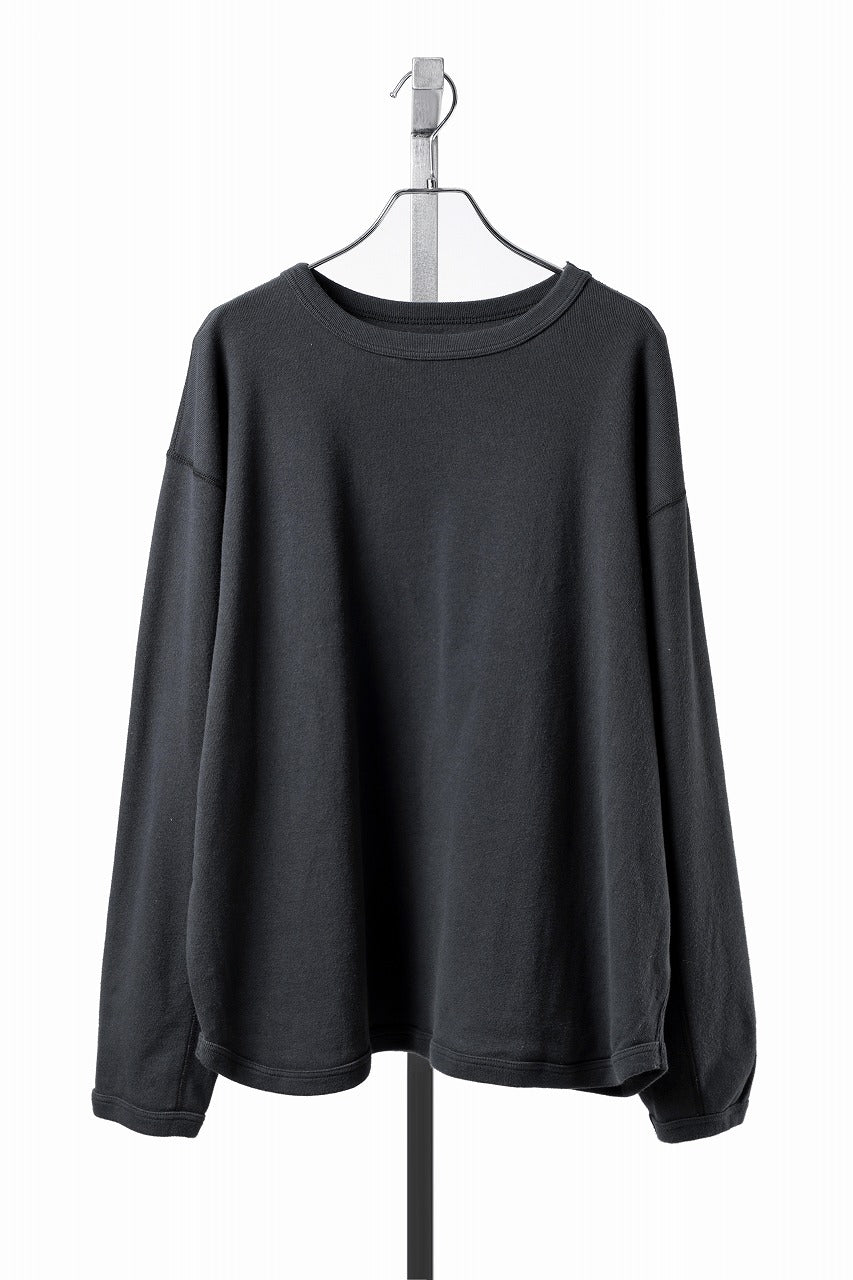 画像をギャラリービューアに読み込む, FULLCOUNT BRUSHED RIB FLAT SEAM LONG SLEEVE T SHIRT / ORIGINAL 30/- BRUSHED RIB (INK BLACK)