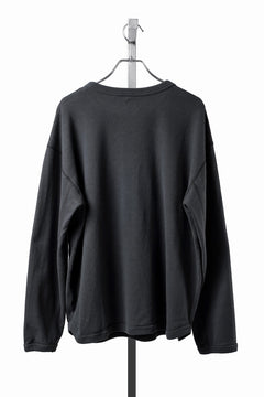 画像をギャラリービューアに読み込む, FULLCOUNT BRUSHED RIB FLAT SEAM LONG SLEEVE T SHIRT / ORIGINAL 30/- BRUSHED RIB (INK BLACK)