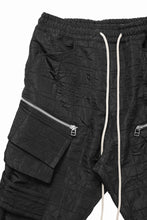 画像をギャラリービューアに読み込む, A.F ARTEFACT BELTED DETAIL JOGGER 2.0 / DECORATIVE LATTICE PATTERN (BLACK)