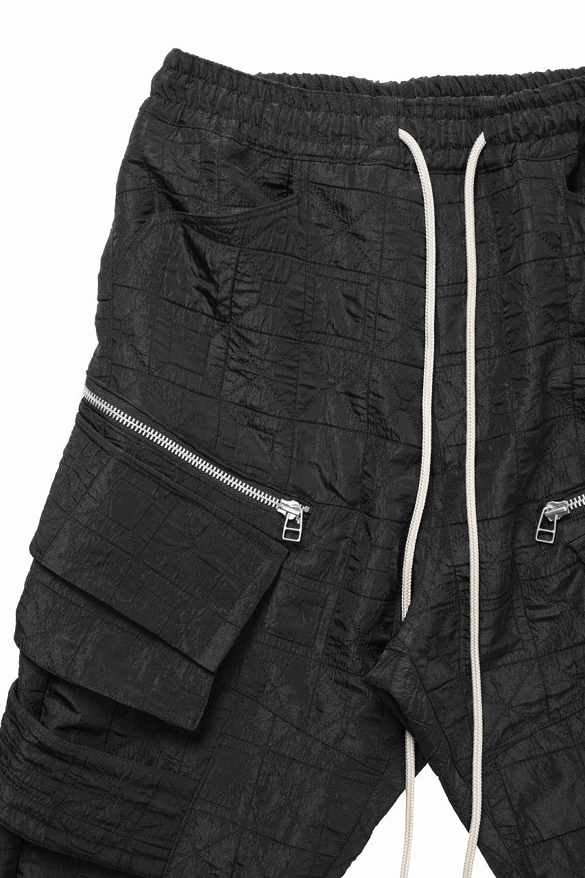 画像をギャラリービューアに読み込む, A.F ARTEFACT BELTED DETAIL JOGGER 2.0 / DECORATIVE LATTICE PATTERN (BLACK)