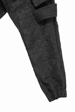 画像をギャラリービューアに読み込む, A.F ARTEFACT BELTED DETAIL JOGGER 2.0 / DECORATIVE LATTICE PATTERN (BLACK)