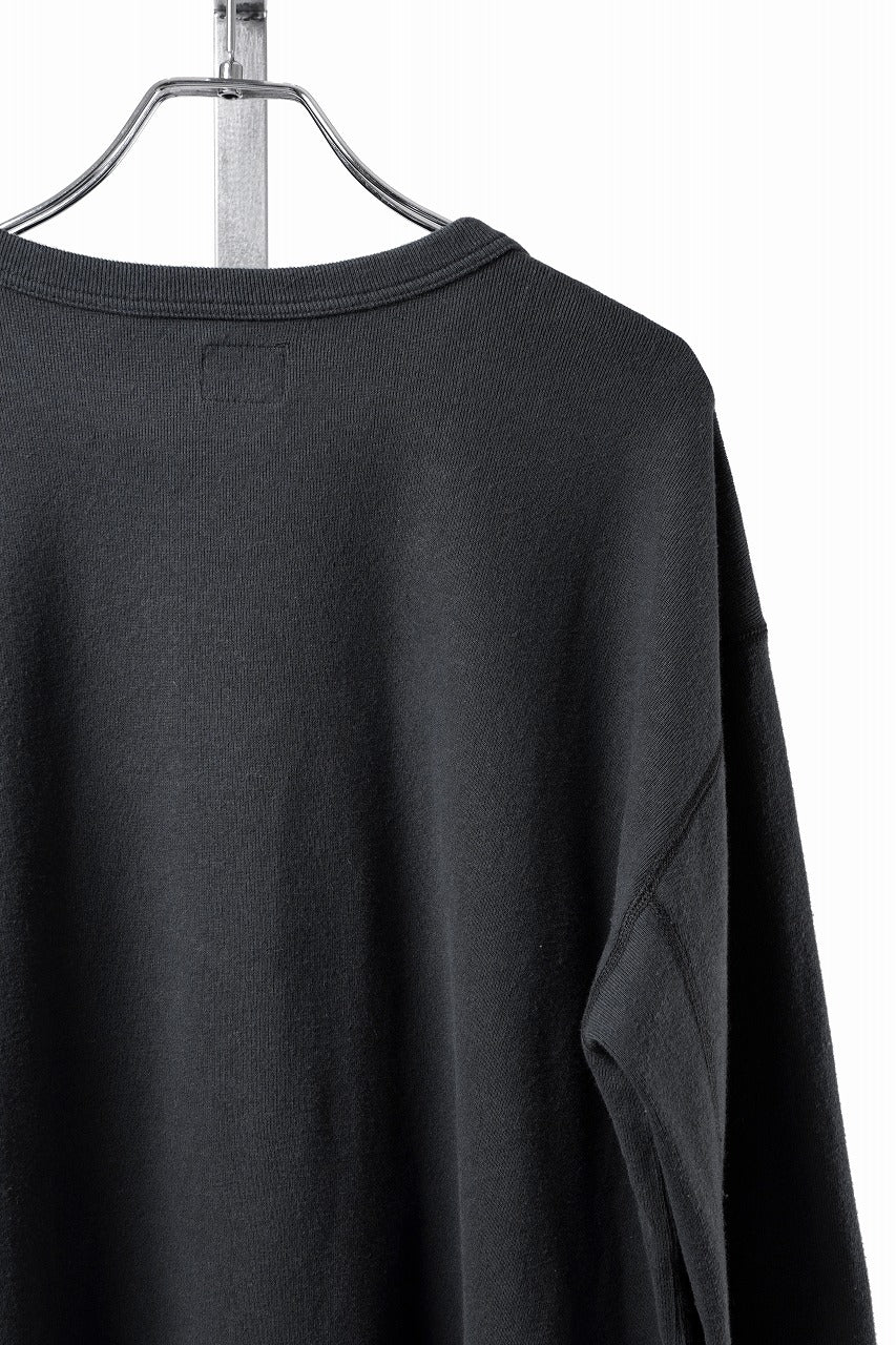 画像をギャラリービューアに読み込む, FULLCOUNT BRUSHED RIB FLAT SEAM LONG SLEEVE T SHIRT / ORIGINAL 30/- BRUSHED RIB (INK BLACK)