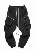 画像をギャラリービューアに読み込む, A.F ARTEFACT BELTED DETAIL JOGGER 2.0 / DECORATIVE LATTICE PATTERN (BLACK)