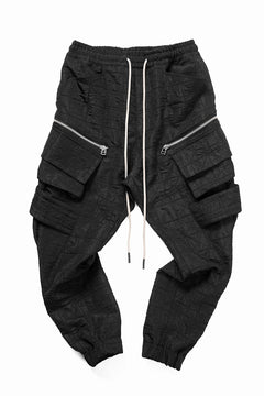 画像をギャラリービューアに読み込む, A.F ARTEFACT BELTED DETAIL JOGGER 2.0 / DECORATIVE LATTICE PATTERN (BLACK)