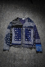 画像をギャラリービューアに読み込む, CHANGES REMAKE VINTAGE BANDANA ENGINNER JACKET (BLACK / NAVY)