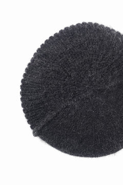 画像をギャラリービューアに読み込む, Y&#39;s MAHAIR WOOL COMBINATION BERET (BLACK)