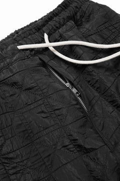 画像をギャラリービューアに読み込む, A.F ARTEFACT BELTED DETAIL JOGGER 2.0 / DECORATIVE LATTICE PATTERN (BLACK)