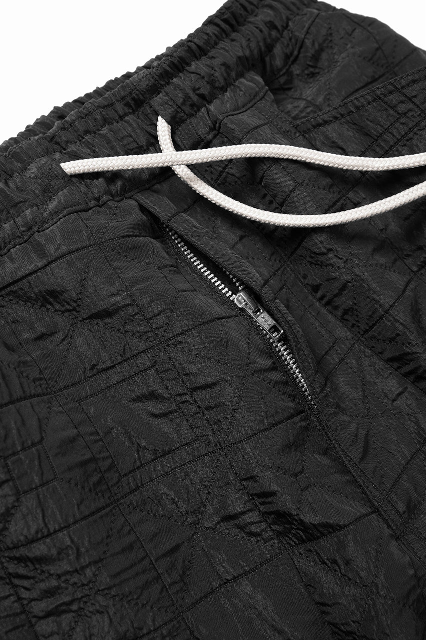 画像をギャラリービューアに読み込む, A.F ARTEFACT BELTED DETAIL JOGGER 2.0 / DECORATIVE LATTICE PATTERN (BLACK)