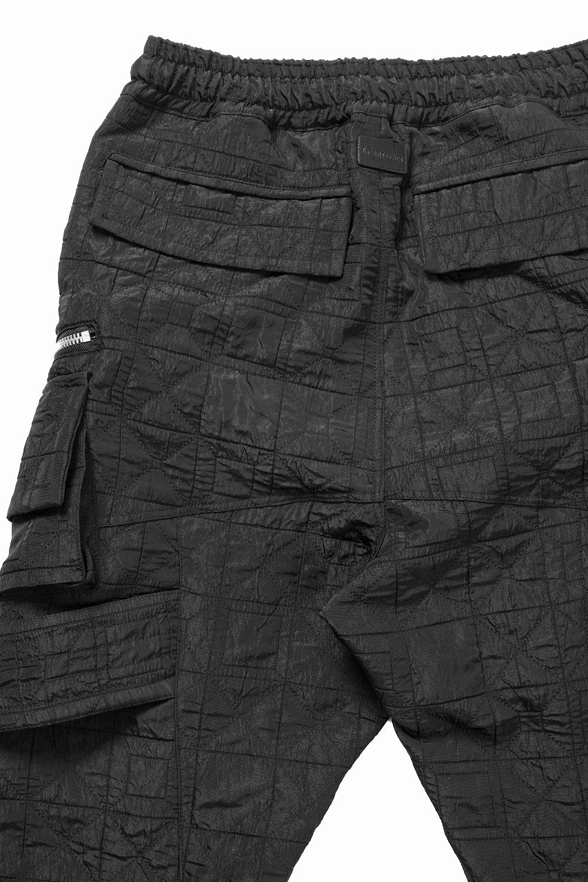 画像をギャラリービューアに読み込む, A.F ARTEFACT BELTED DETAIL JOGGER 2.0 / DECORATIVE LATTICE PATTERN (BLACK)