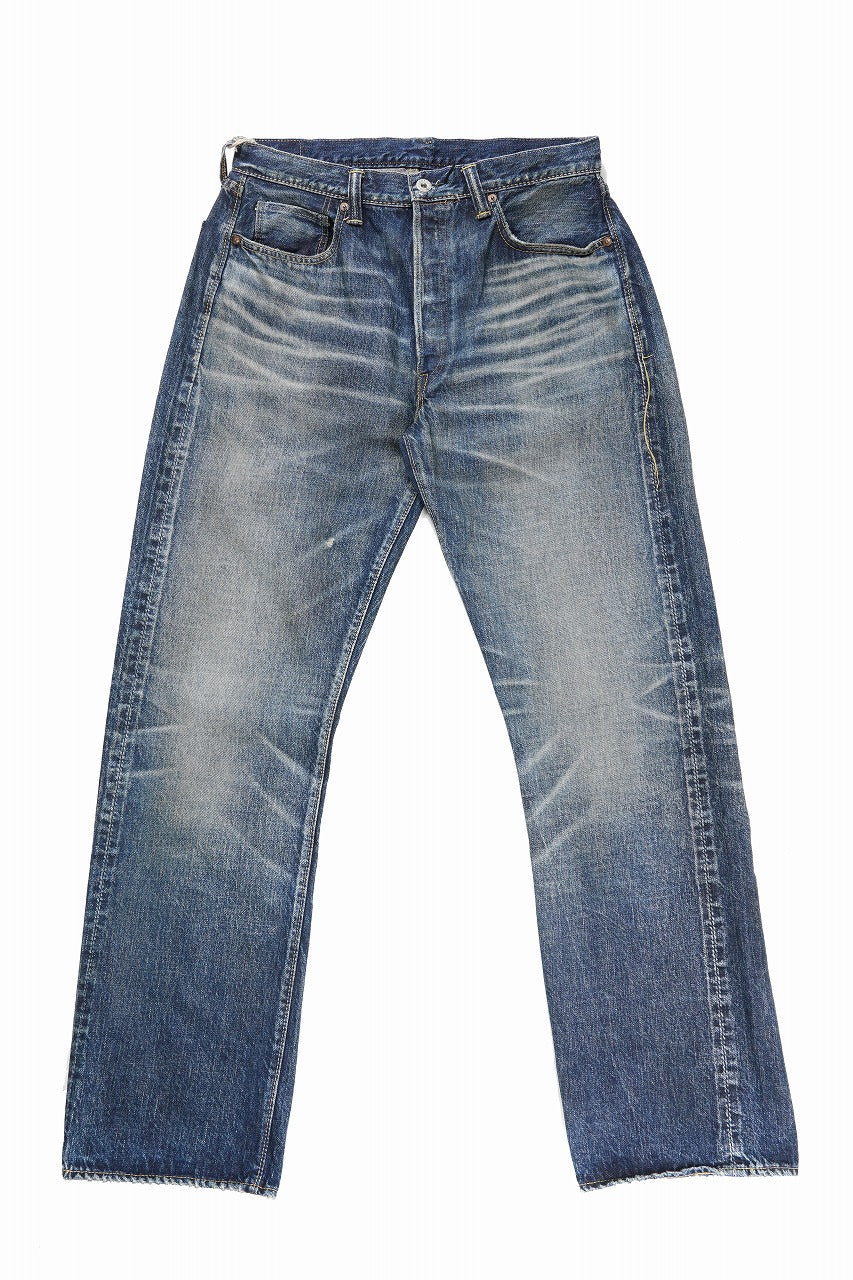 画像をギャラリービューアに読み込む, FULLCOUNT &quot;More Than Just Fear&quot; WWⅡ Model Denim Pants / 13.7oz Zimbabwe Selvedge Denim (INDIGO BLUE)