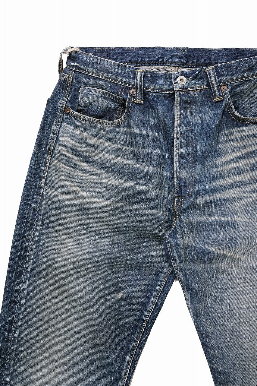 画像をギャラリービューアに読み込む, FULLCOUNT &quot;More Than Just Fear&quot; WWⅡ Model Denim Pants / 13.7oz Zimbabwe Selvedge Denim (INDIGO BLUE)