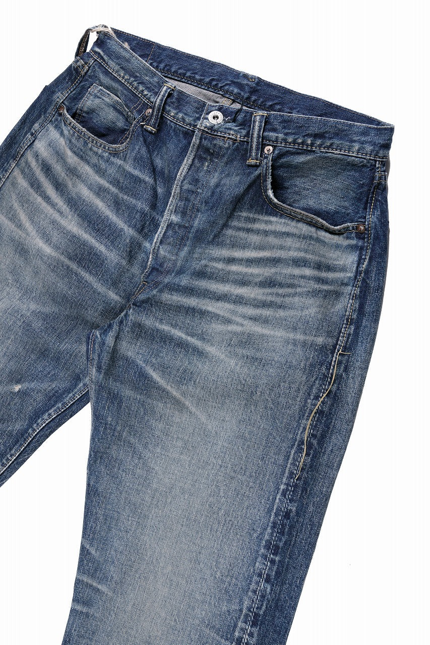 画像をギャラリービューアに読み込む, FULLCOUNT &quot;More Than Just Fear&quot; WWⅡ Model Denim Pants / 13.7oz Zimbabwe Selvedge Denim (INDIGO BLUE)