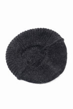 画像をギャラリービューアに読み込む, Y&#39;s MAHAIR WOOL COMBINATION BERET (BLACK)