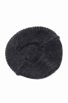 画像をギャラリービューアに読み込む, Y&#39;s MAHAIR WOOL COMBINATION BERET (BLACK)