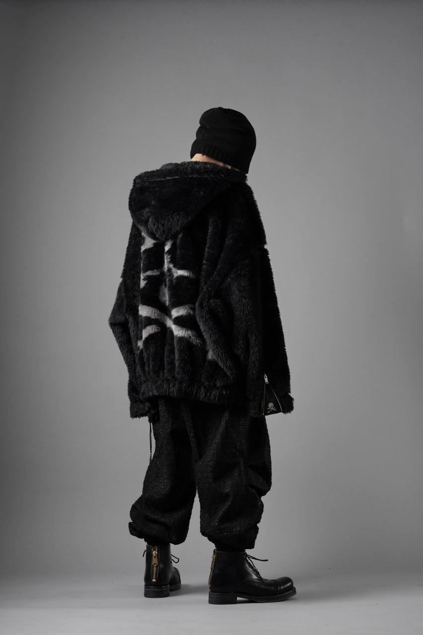 mastermind JAPAN POLAR BEAR ZIP-UP HOODIE (BLACK)