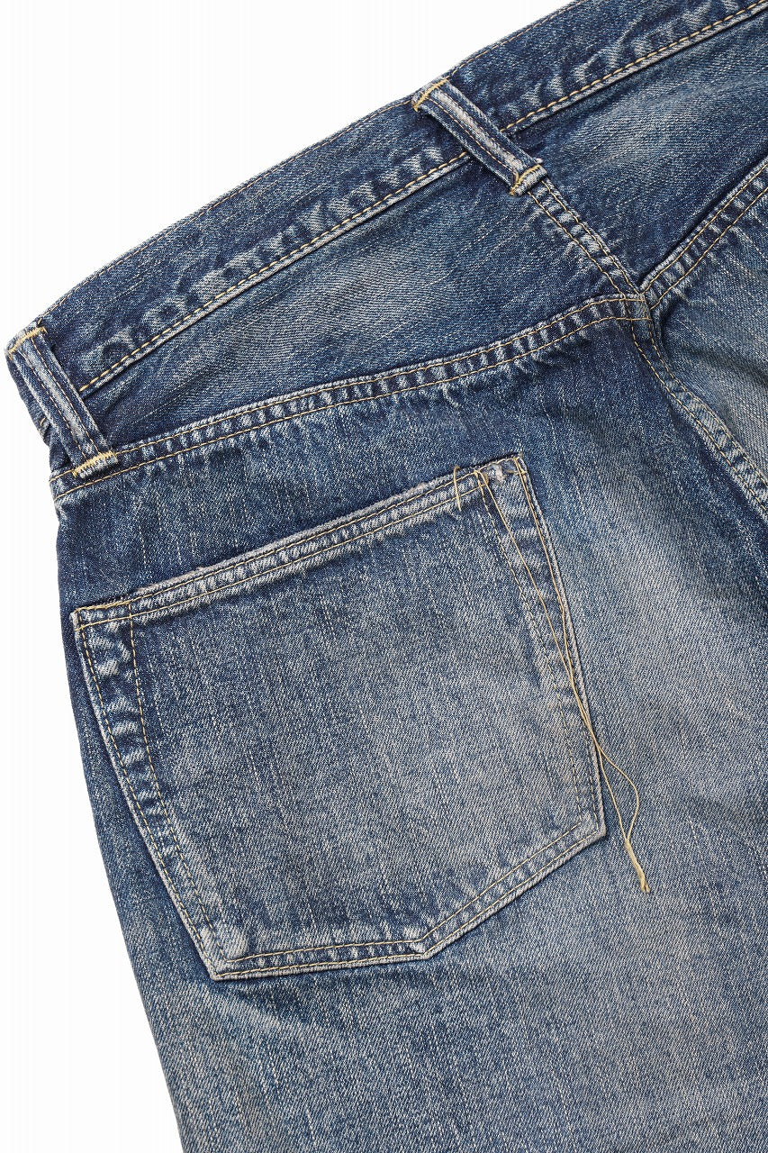 画像をギャラリービューアに読み込む, FULLCOUNT &quot;More Than Just Fear&quot; WWⅡ Model Denim Pants / 13.7oz Zimbabwe Selvedge Denim (INDIGO BLUE)