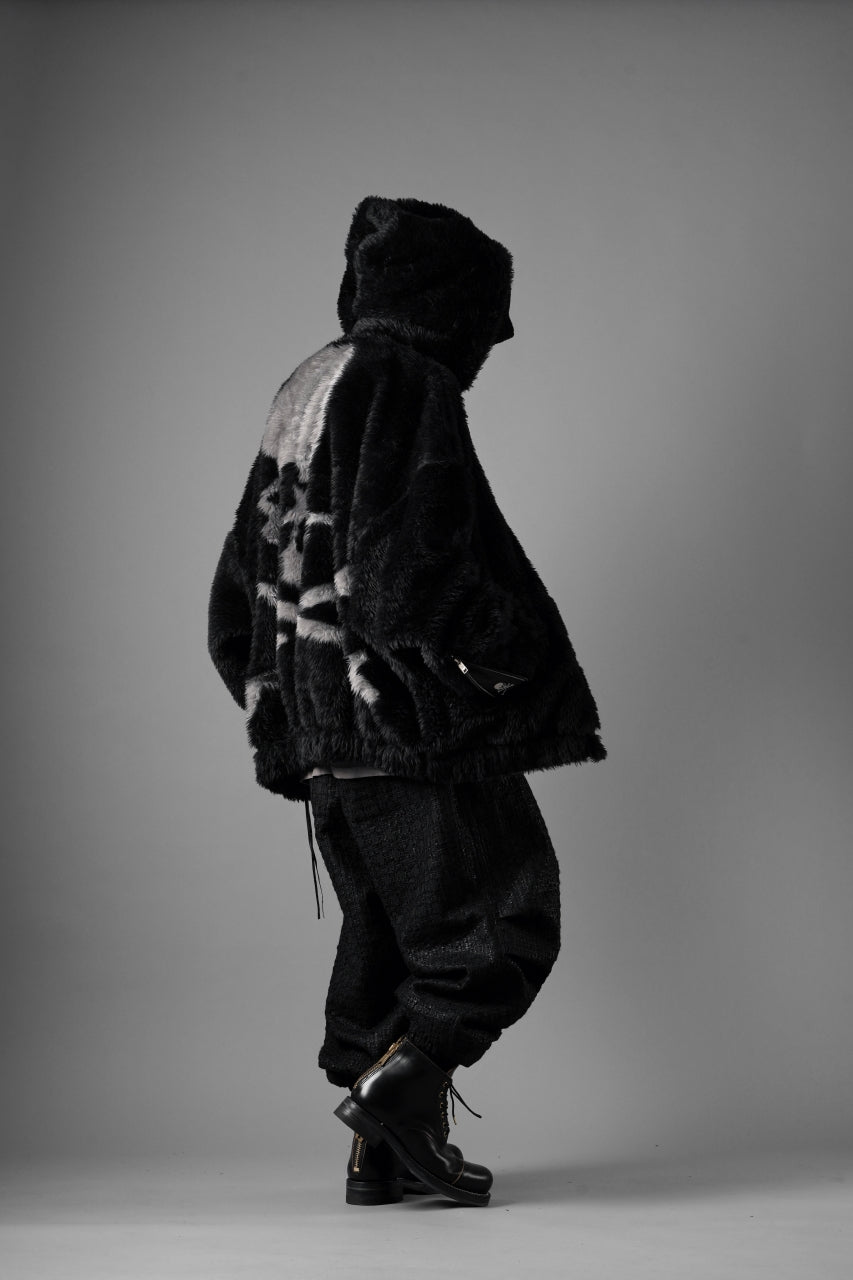 mastermind JAPAN POLAR BEAR ZIP-UP HOODIE (BLACK)