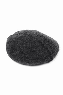 Y's MAHAIR WOOL COMBINATION BERET (BLACK)