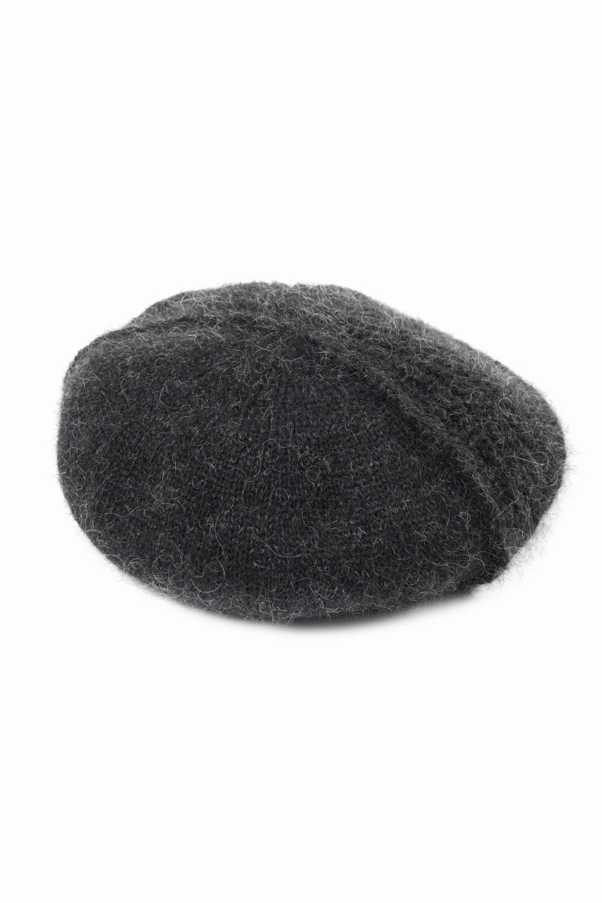 画像をギャラリービューアに読み込む, Y&#39;s MAHAIR WOOL COMBINATION BERET (BLACK)