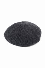 画像をギャラリービューアに読み込む, Y&#39;s MAHAIR WOOL COMBINATION BERET (BLACK)