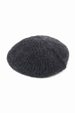 画像をギャラリービューアに読み込む, Y&#39;s MAHAIR WOOL COMBINATION BERET (BLACK)