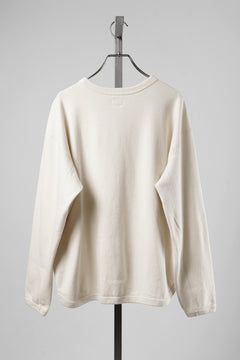 Load image into Gallery viewer, FULLCOUNT BRUSHED RIB FLAT SEAM LONG SLEEVE T SHIRT / ORIGINAL 30/- BRUSHED RIB (ECRU)