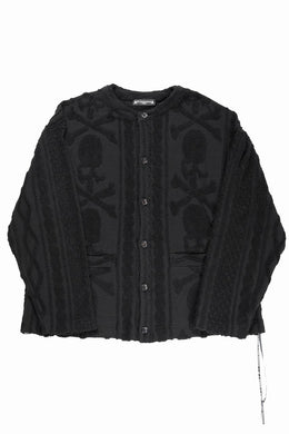 MASTERMIND WORLD OG ARAN CARDIGAN (BLACK)