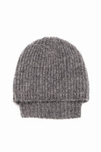 画像をギャラリービューアに読み込む, Y&#39;s MAHAIR WOOL COMBINATION KNIT BEANIE (BEIGE)