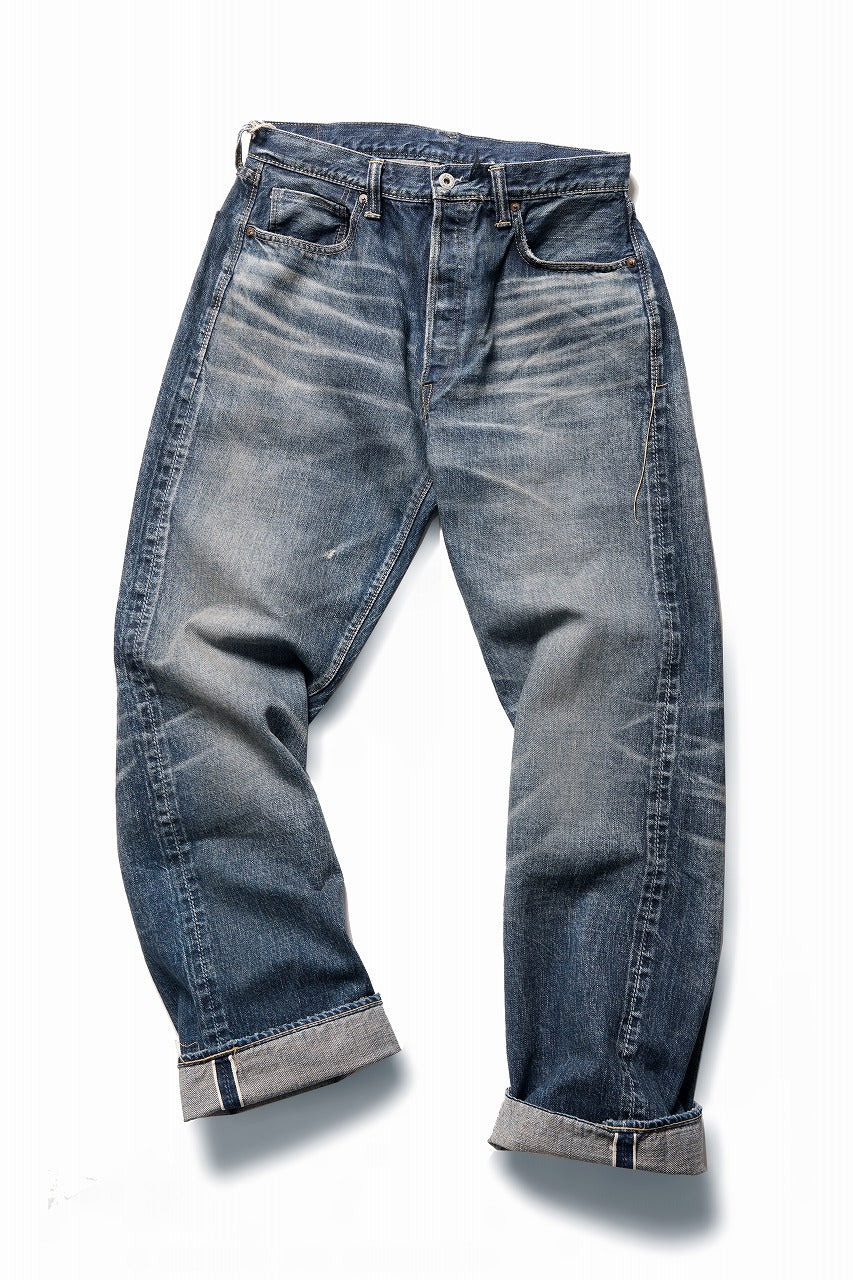 画像をギャラリービューアに読み込む, FULLCOUNT &quot;More Than Just Fear&quot; WWⅡ Model Denim Pants / 13.7oz Zimbabwe Selvedge Denim (INDIGO BLUE)
