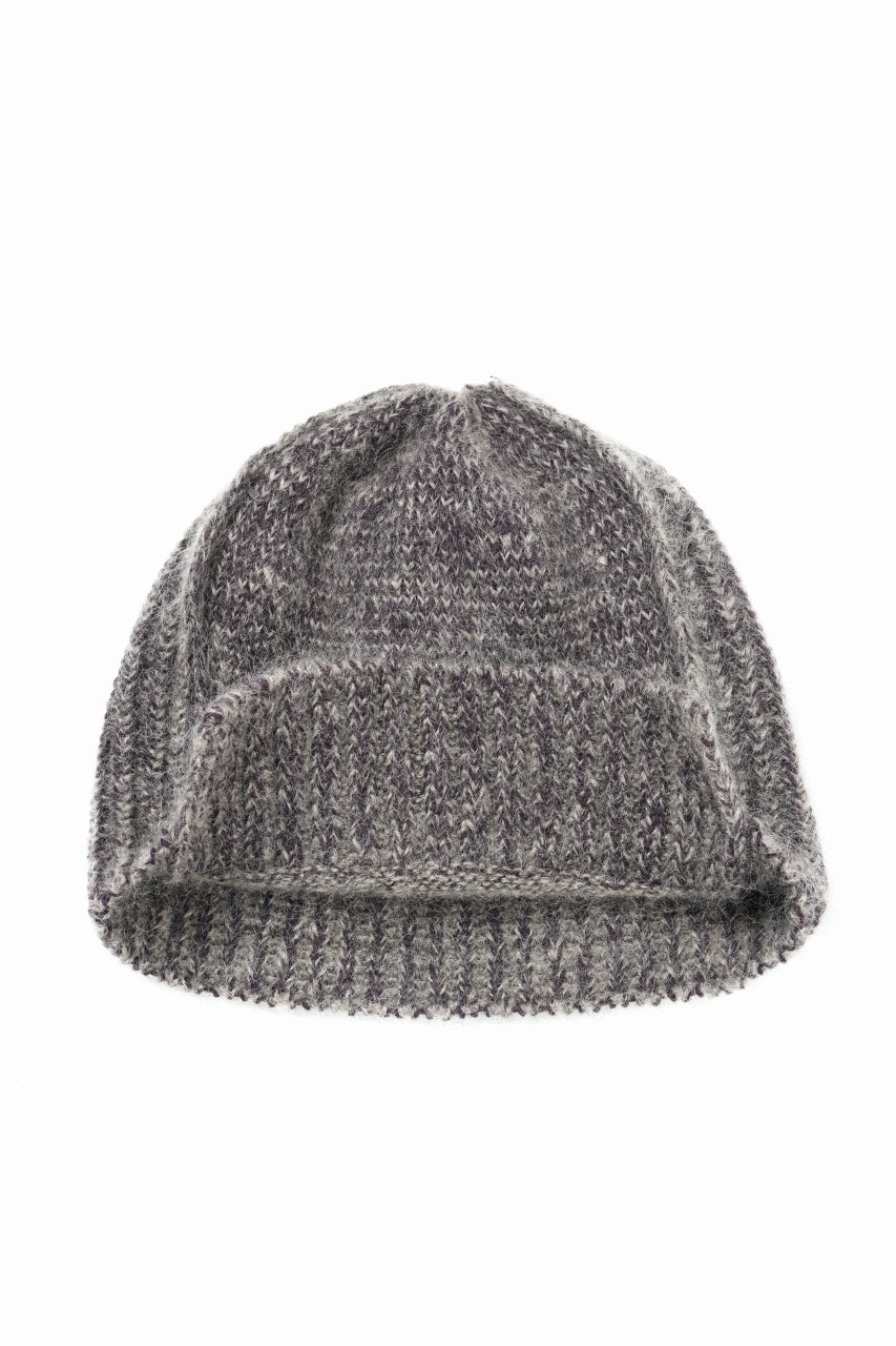 画像をギャラリービューアに読み込む, Y&#39;s MAHAIR WOOL COMBINATION KNIT BEANIE (BEIGE)
