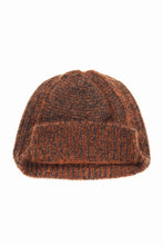 画像をギャラリービューアに読み込む, Y&#39;s MAHAIR WOOL COMBINATION KNIT BEANIE (ORANGE)