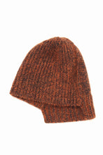 画像をギャラリービューアに読み込む, Y&#39;s MAHAIR WOOL COMBINATION KNIT BEANIE (ORANGE)