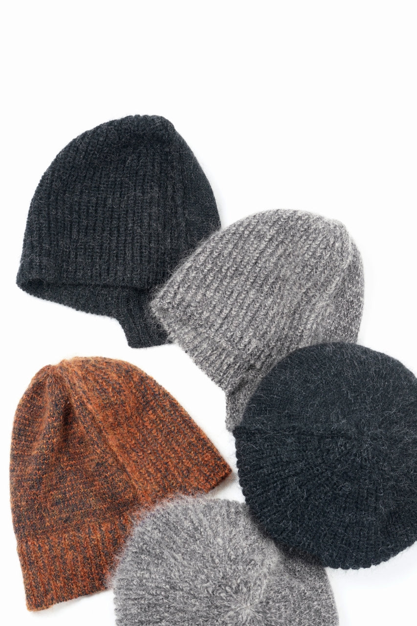 画像をギャラリービューアに読み込む, Y&#39;s MAHAIR WOOL COMBINATION BERET (BLACK)