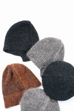 画像をギャラリービューアに読み込む, Y&#39;s MAHAIR WOOL COMBINATION KNIT BEANIE (ORANGE)