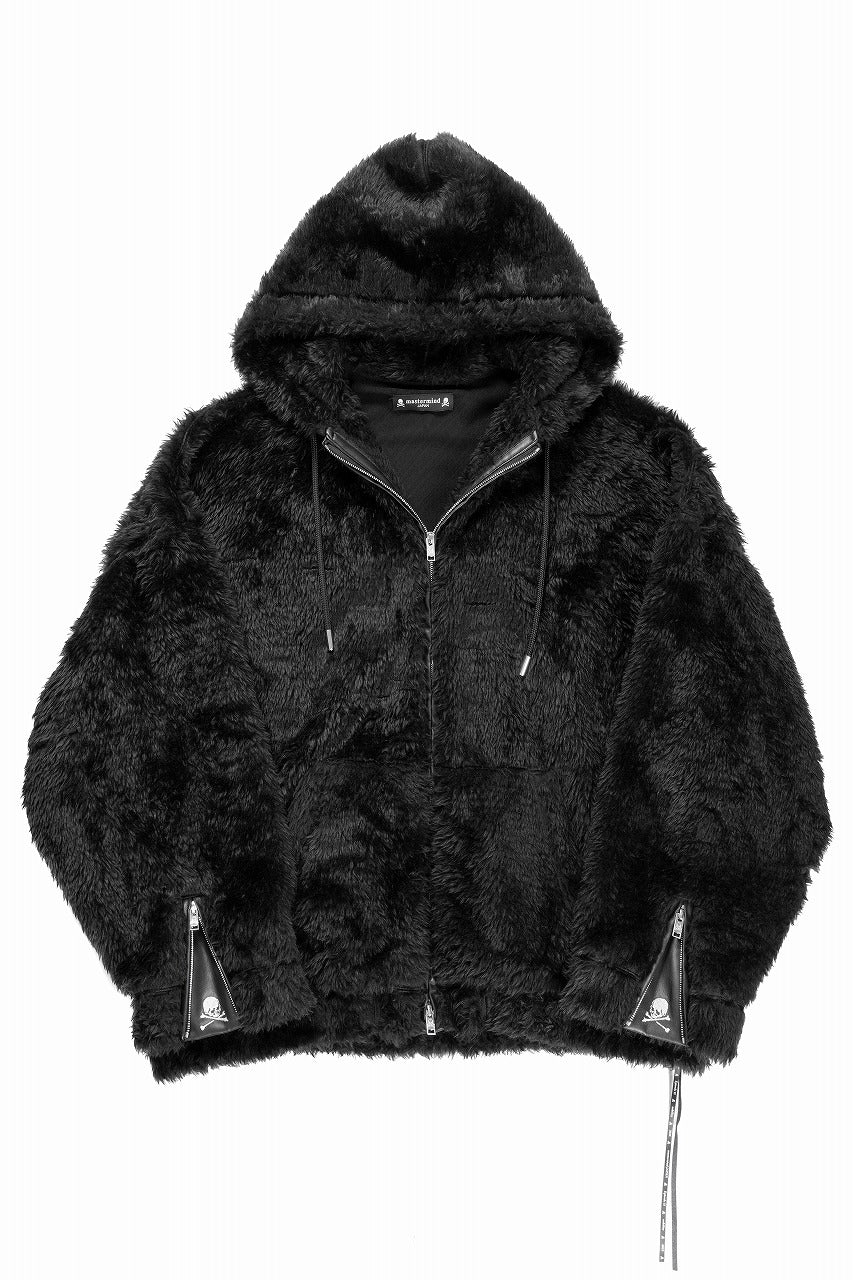 mastermind JAPAN POLAR BEAR ZIP-UP HOODIE (BLACK)
