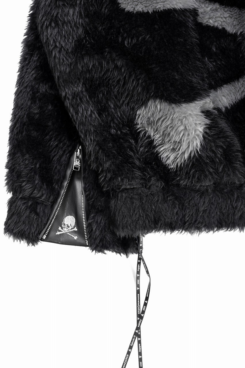 mastermind JAPAN POLAR BEAR ZIP-UP HOODIE (BLACK)